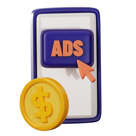 Ads Presentation 3D Icon download in PNG, OBJ or Blend format