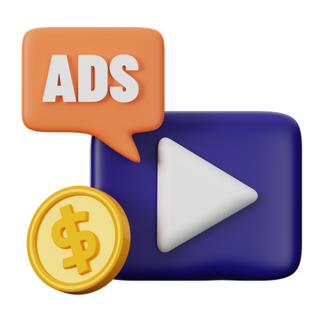 Ads Money  3D Icon