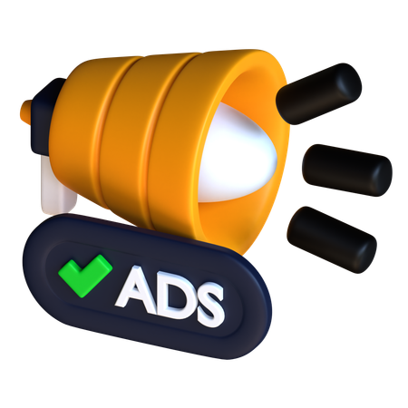 Ads promotion  3D Icon