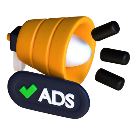 Ads promotion  3D Icon