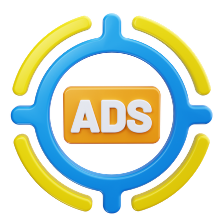 Ads Target  3D Icon