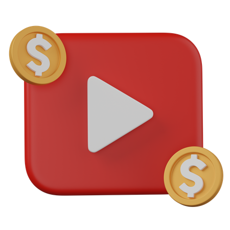 Ads video  3D Icon