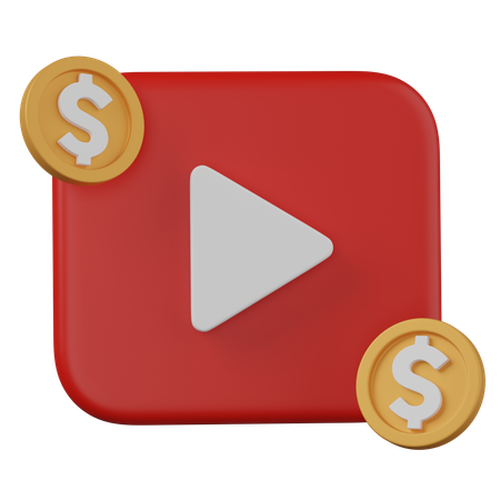 Ads video  3D Icon