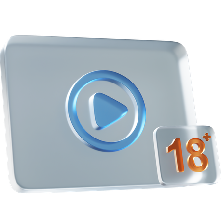 Adulf Content  3D Icon