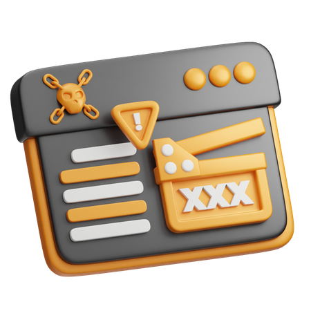 Adult Content  3D Icon