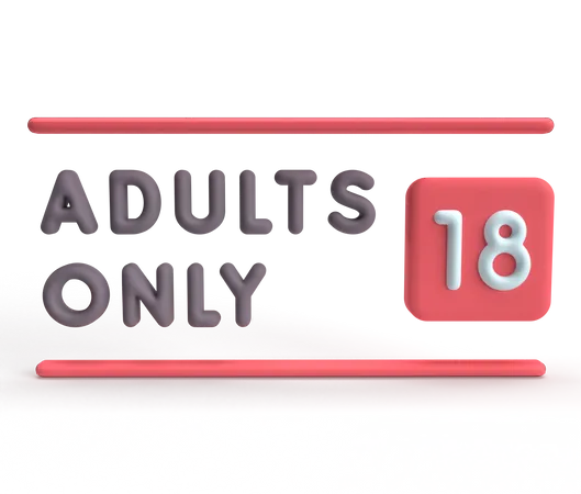 Adult Only  3D Icon