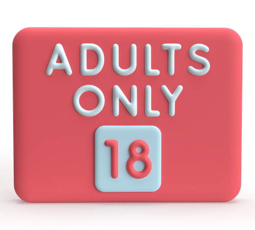 Adult Only  3D Icon