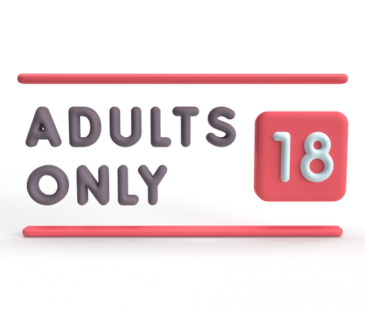Adult Only  3D Icon