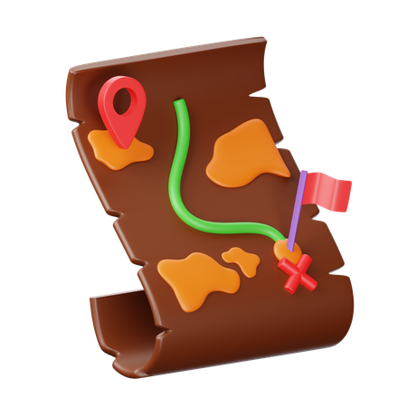 Adventure Map  3D Icon