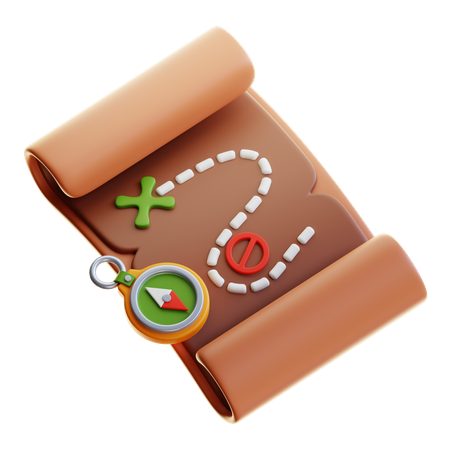 Adventure Map  3D Icon