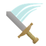 adventure sword 3d logo