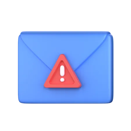 Advertencia por correo electrónico  3D Icon