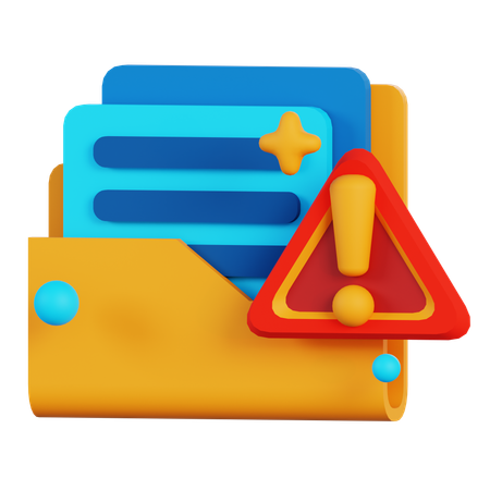 Advertencia de archivo  3D Icon