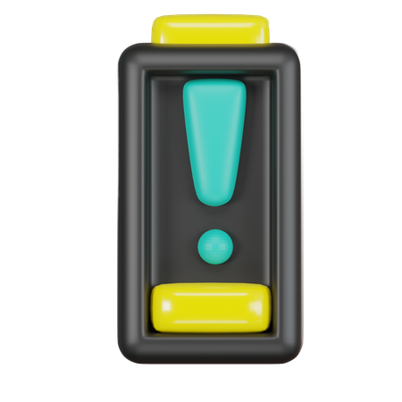 Advertencia de batería  3D Icon