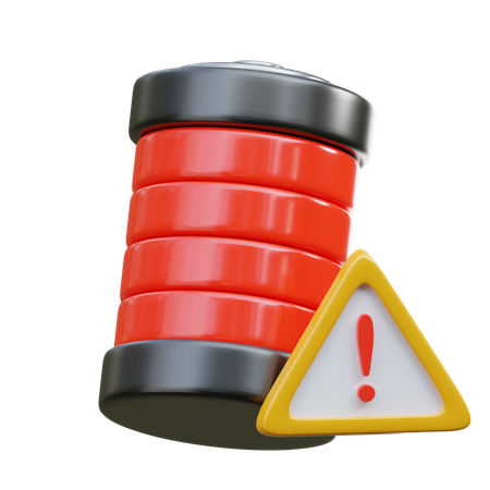Advertencia de batería  3D Icon