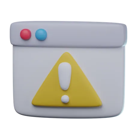 Advertencia de error  3D Icon