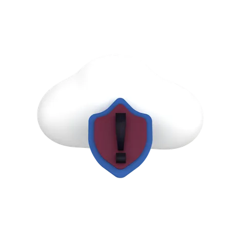 Advertencia de nube  3D Icon