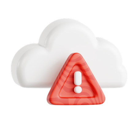 Advertencia de nube  3D Icon