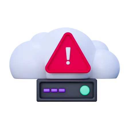 Advertencia de nube  3D Icon