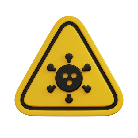 Advertencia de virus  3D Icon