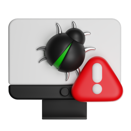Advertencia de virus  3D Icon