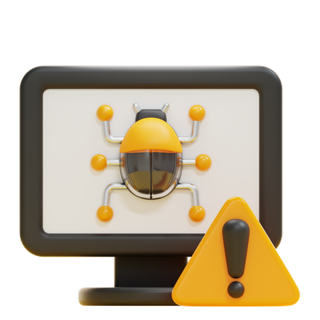 Advertencia de virus  3D Icon