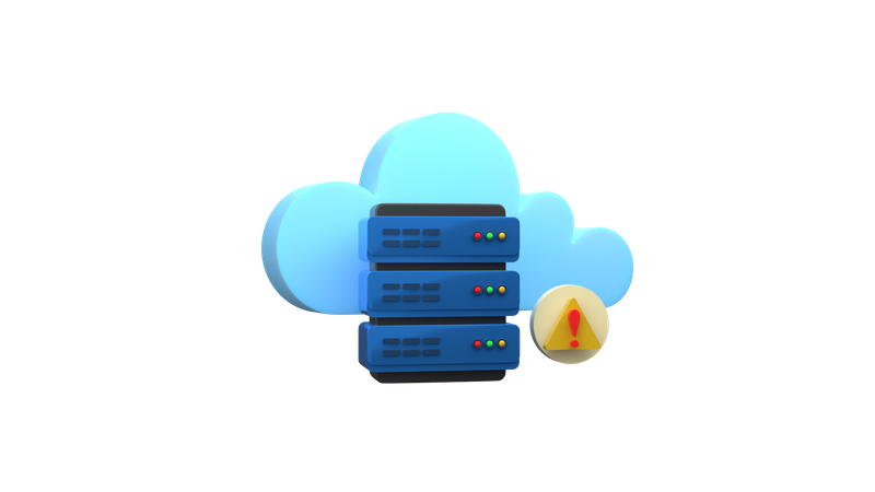 Advertencia del servidor  3D Icon