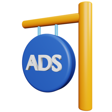 Advertise Billboard 3D Icon