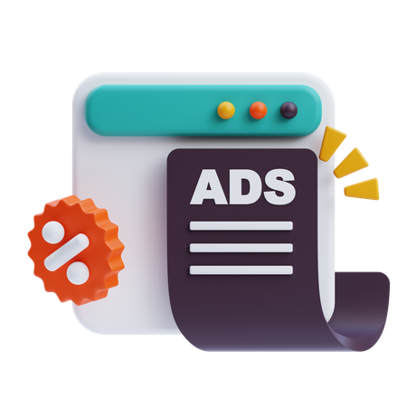 Advertisement  3D Icon