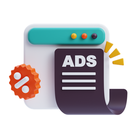 Advertisement  3D Icon