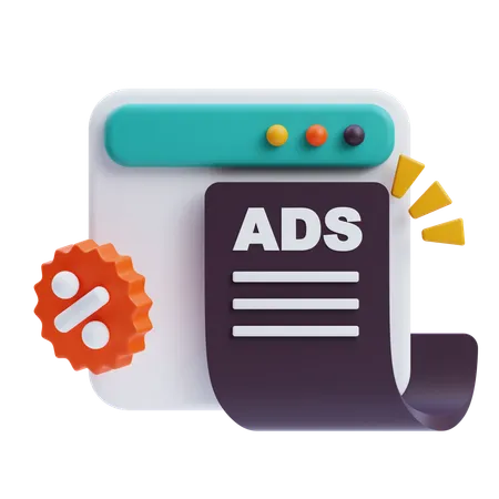 Advertisement  3D Icon