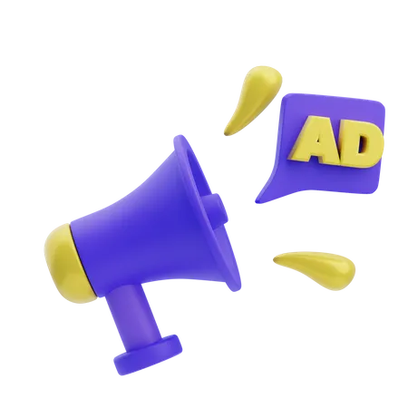 Advertisement  3D Icon