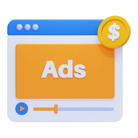 Advertisement  3D Icon