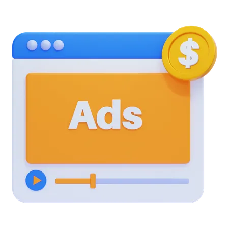 Advertisement  3D Icon