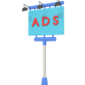 3d advert logo
