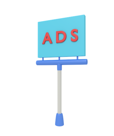 Advertisement Billboard 3D Illustration
