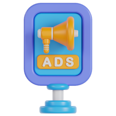 Advertisement Board  3D Icon