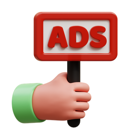 Advertisement Board  3D Icon