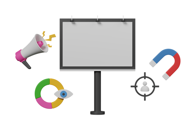 Advertisement Board  3D Icon