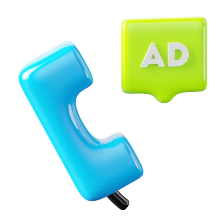 Advertisement Call  3D Icon