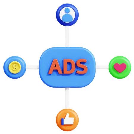 Advertisement Engagement  3D Icon