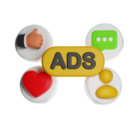 Advertisement Engagement  3D Icon