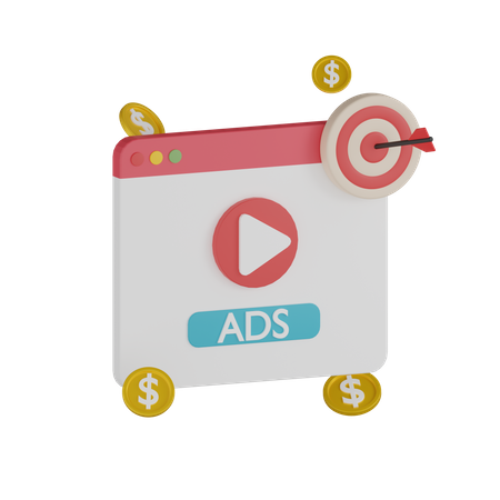 Advertisement Goal  3D Icon