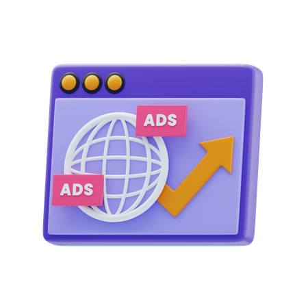 Advertisement Growth  3D Icon