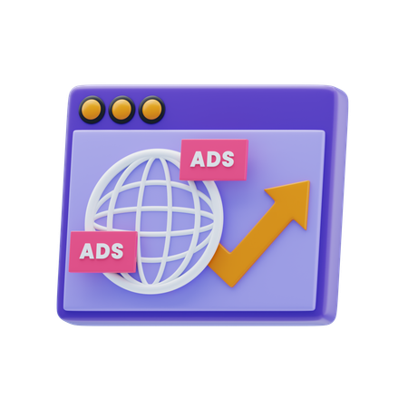 Advertisement Growth  3D Icon