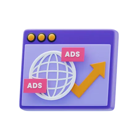 Advertisement Growth  3D Icon