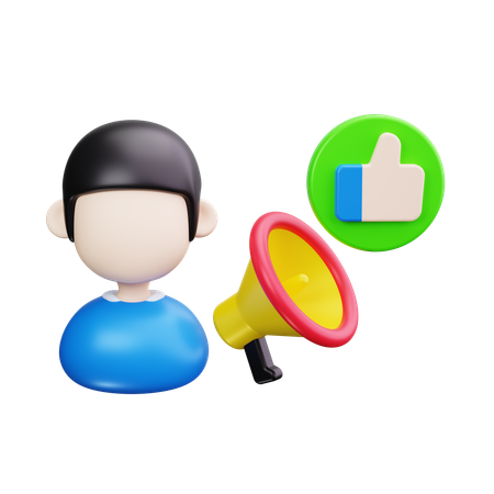 Advertisement manager  3D Icon