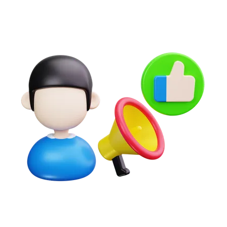 Advertisement manager  3D Icon