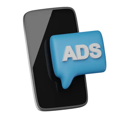 Advertisement Message  3D Icon