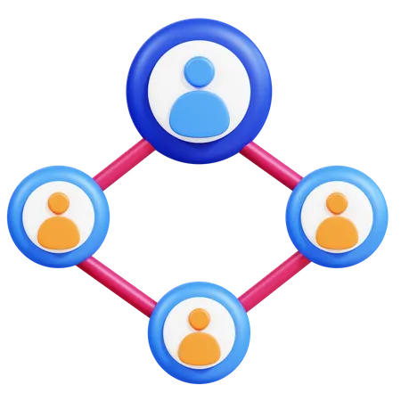 Advertisement Networking Team  3D Icon